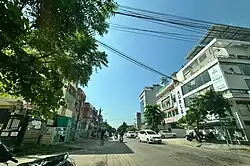 A road in Chitrakoot Colony (Jaipur).