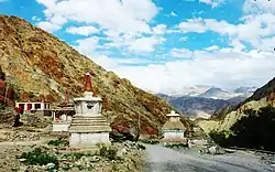 Chortens at Hemis gompa