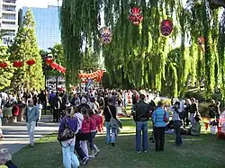 lanterns in victoria square