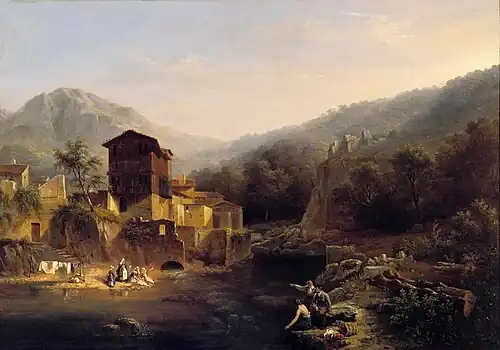 View of Thiers in Auvergne by Christian Brune