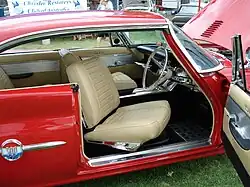 Swiveling front seats to ease entry and exit in a 1960 Chrysler 300F