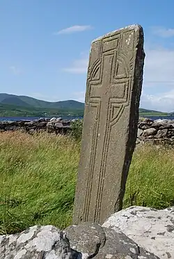 Cross-engraved stone, 2009