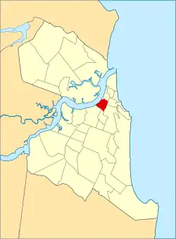 Location of Cidade Alta in Natal.