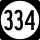 Highway 334 marker