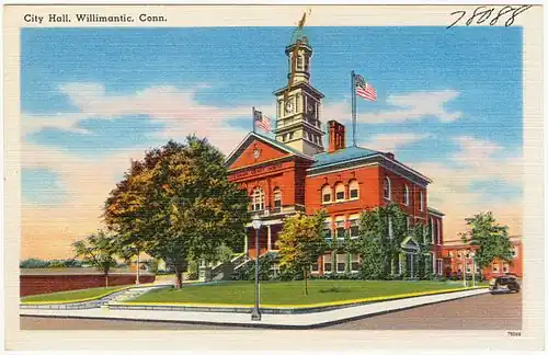 The town hall in the 1940s