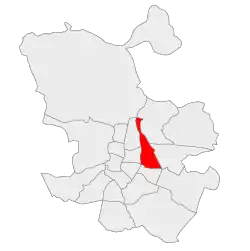 Location of Ciudad Lineal