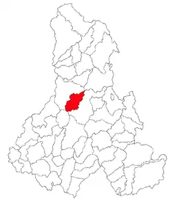 Location in Harghita County