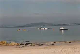 The beach during calm weather