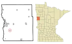 Location of Sabin, Minnesota