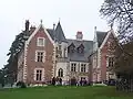 Exterior shot of the Clos Lucé Mansion