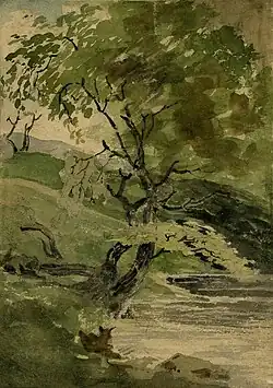 On North Tyne in Chipchase Park, Northumberland–August 1810, Norfolk Museums Collections