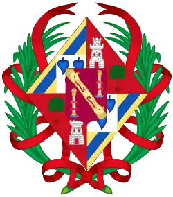Coat of arms of Doña María del Carmen (1951–1972; 1986–2018; 2022–present)