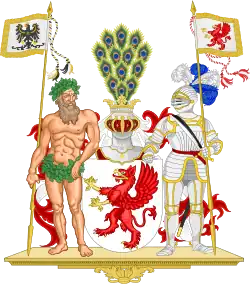 The Pomeranian griffin as used on the arms of the Prussian Province of Pomerania.