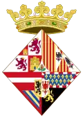Coat of arms of Joanna of Austria before her marriage