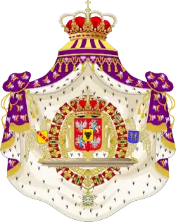 Coat of Arms of Stanisław I Leszczyński as King of Poland and Prince of Lorraine