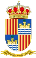 Coat of Arms of the former Military Zone of the Balearic Islands (1984–2002)