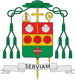 Coat of arms of Jaime Sin, Auxiliary Bishop of Jaro, designed by Madriaga in 1967.