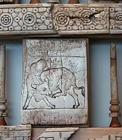 Detail of ivory coffer