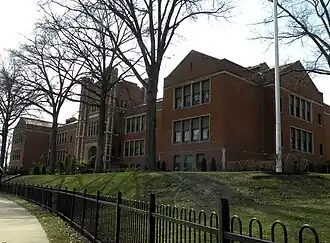 Colfax Elementary School, built 1911, at Beechwood Boulevard and Phillips Avenue in the Squirrel Hill neighborhood.