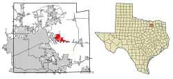 Location of Princeton, Texas