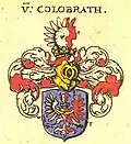The Kolowratian coat of arms according to the Johann Siebmacher's armorial (1605)