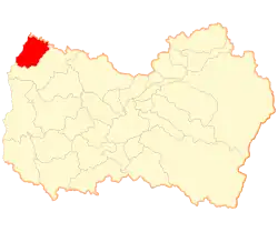 Map of Matanzas in O'Higgins Region