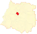 Location of Talca commune in Maule Region