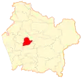 Map of Temuco commune in Araucanía Region