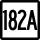 Route 182A marker