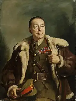 Painting of Alexander in uniform