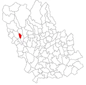 Location in Prahova County