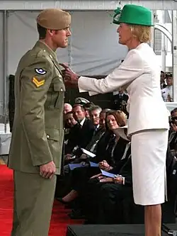 Corporal Ben Roberts-Smith being presented with his Victoria Cross by Quentin Bryce