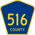 County Route 516 marker