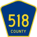County Route 518 marker