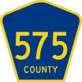 County Route 575 marker