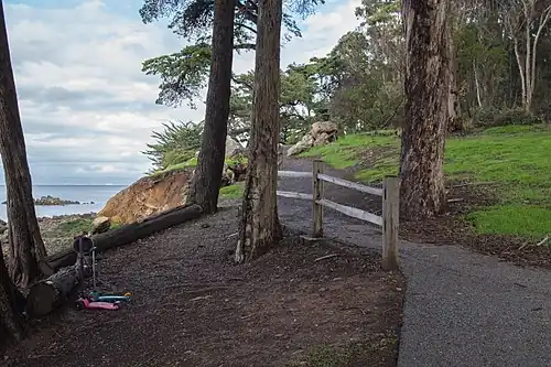 The Bluff Trail along the Bay shoreline