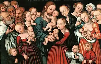 Christ Blessing the Children, 1537, Lucas Cranach the Elder