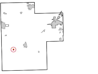 Location within Creek County, and the state of Oklahoma