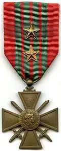 Croix de Guerre 1939–1945 with 3 palms