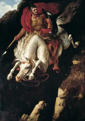 Curtius Leaping into the Gulf (1842)