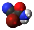 Spacefill model of DBNPA