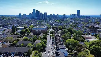 Central Croydon from Morland Road in 2025.