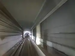 Underground DTL tunnel with the shell station on the right