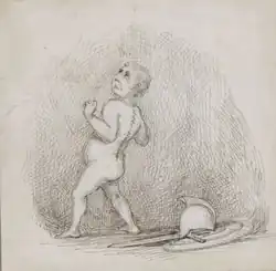 Commodore Nutt as Ajax defying the thunder, 1864