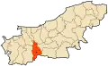 Location of mountain Bouzgeza