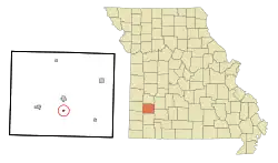 Location of South Greenfield, Missouri