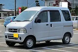 Pre-facelift Daihatsu Hijet Cargo (S210V, 1999-2001), designed by Giugiaro