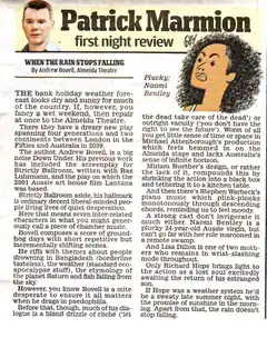 First Night Review - Richard Marmion