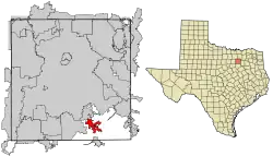 Location of Wilmer in Dallas County, Texas