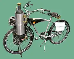 A steam-powered bicycle by John van de Riet, in Dortmund